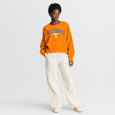 Women's Nike Tennessee Orange Tennessee Volunteers Oversized Phoenix Arch Pullover Sweatshirt