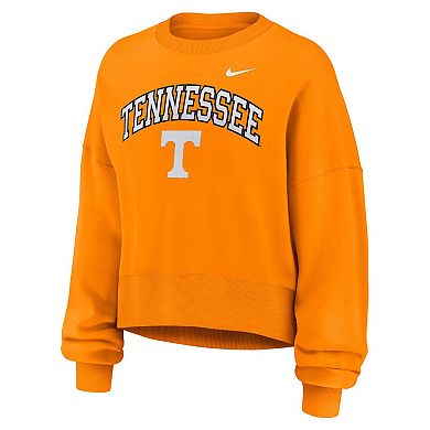 Women's Nike Tennessee Orange Tennessee Volunteers Oversized Phoenix Arch Pullover Sweatshirt