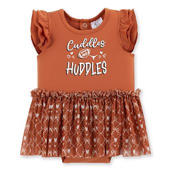 Girls Infant ZooZatz Texas Orange Texas Longhorns Bodysuit Dress