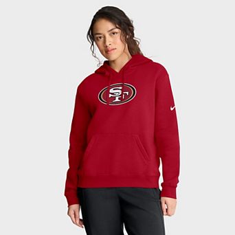Women's Nike Scarlet San Francisco 49ers Club Fleece Pullover Hoodie