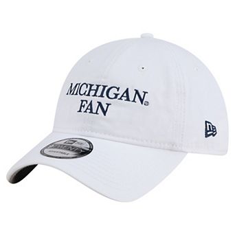 Men's New Era White Michigan Wolverines Fan 9TWENTY Adjustable Hat