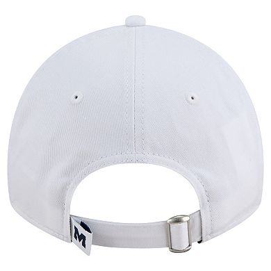 Men's New Era White Michigan Wolverines Fan 9TWENTY Adjustable Hat