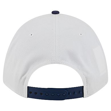 Men's New Era White/Navy Georgetown Hoyas Arch Two-Tone Rope 9FORTY A-Frame M-Crown Adjustable Hat