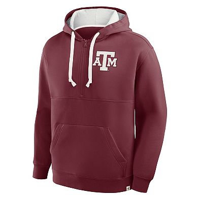 Men's Fanatics Maroon Texas A&M Aggies Hometown Premium Rise And Conquer Half-Zip Hoodie