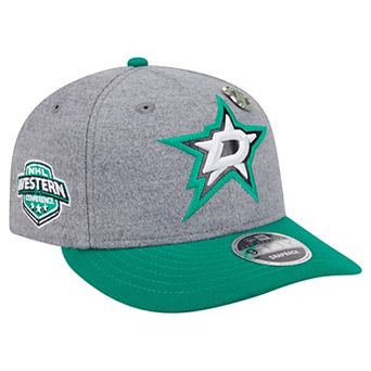 Men's New Era Kelly Green/Green Dallas Stars Wool Pin Low Profile 9FIFTY Snapback Hat