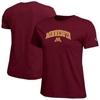 Women's Champion Maroon Minnesota Golden Gophers Arched Over Logo T-Shirt