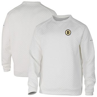 Men's Columbia White Boston Bruins The Finder Sweatshirt