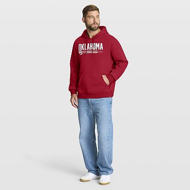 Men's Fanatics Crimson Oklahoma Sooners The Quad Stellar Excellence Pullover Hoodie