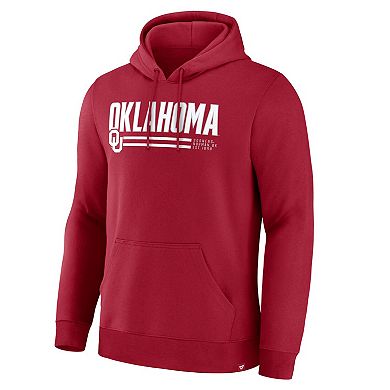 Men's Fanatics Crimson Oklahoma Sooners The Quad Stellar Excellence Pullover Hoodie