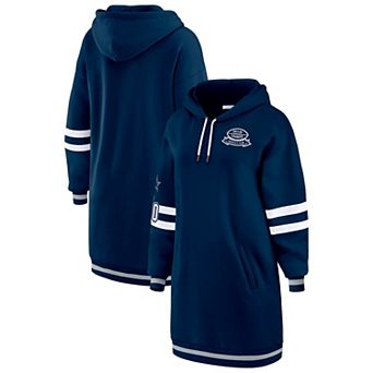Women's WEAR by Erin Andrews Navy Dallas Cowboys Hoodie Dress
