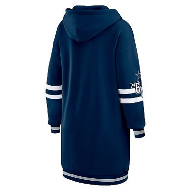 Women's WEAR by Erin Andrews Navy Dallas Cowboys Hoodie Dress