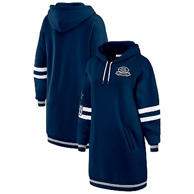 Women's WEAR by Erin Andrews Navy Dallas Cowboys Hoodie Dress