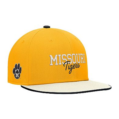 Men's Nike Gold Missouri Tigers Vintage Script Pro Dri-FIT Snapback Hat