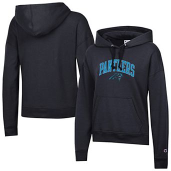 Women's Champion Black Carolina Panthers Powerblend Hoodie