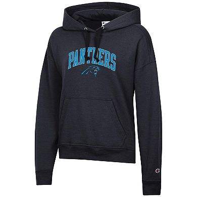 Women's Champion Black Carolina Panthers Powerblend Hoodie