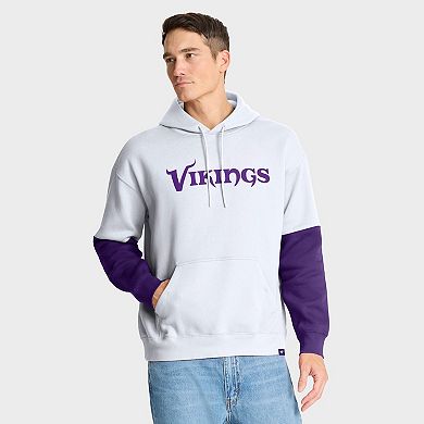 Men's Fanatics White Minnesota Vikings Helmet Alt Pullover Hoodie