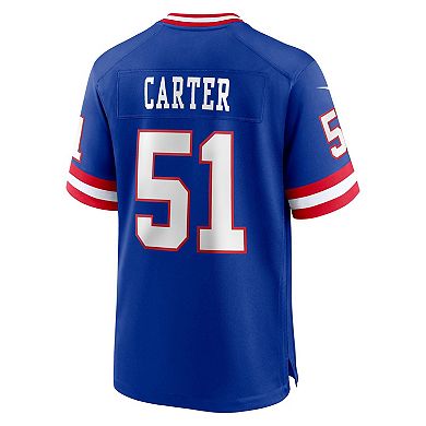 Men's Nike Abdul Carter Royal New York Giants First Round Pick 2nd Alternate Game Jersey