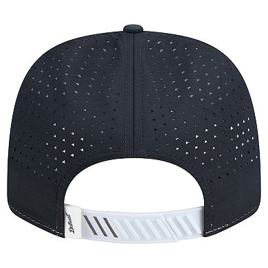 Men's New Era White/Navy Detroit Tigers Established Patch 9SEVENTY Adjustable Hat