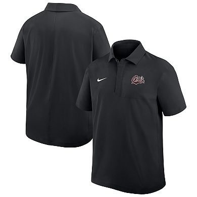 Men's Nike Black Montana Grizzlies 2025 Sideline Dri-FIT Polo