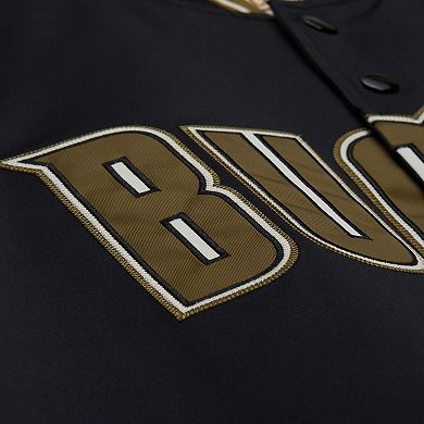 Men's Mitchell & Ness Olive Milwaukee Bucks Clutch Satin Raglan Full-Snap Jacket