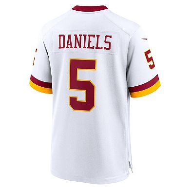 Men's Nike Jayden Daniels White Washington Commanders Game Super Bowl Era Jersey