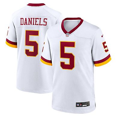 Men's Nike Jayden Daniels White Washington Commanders Game Super Bowl Era Jersey