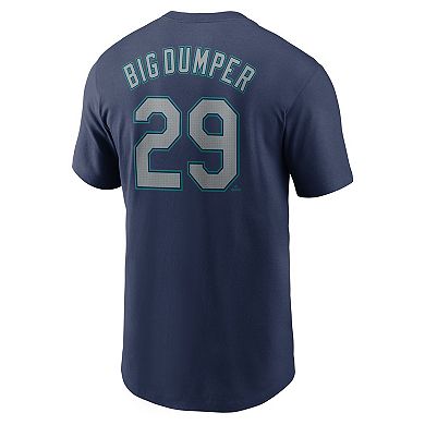 Men's Nike Cal Raleigh Navy Seattle Mariners Name & Number Player Nickname T-Shirt