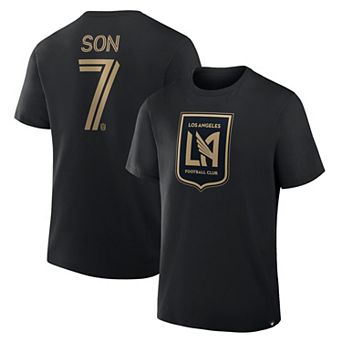 Men's Fanatics Son Heung-Min Black LAFC Name & Number T-Shirt