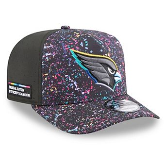 Men's New Era Black Arizona Cardinals 2025 NFL Crucial Catch A-Frame 9FIFTY Snapback Hat