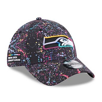 Men's New Era Black Seattle Seahawks 2025 NFL Crucial Catch 39THIRTY Flex Hat