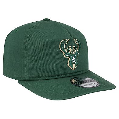 Men's New Era Hunter Green Milwaukee Bucks Cotton 19TWENTY Adjustable Hat