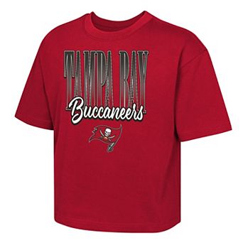 Girls Youth Outerstuff Red Tampa Bay Buccaneers Big City Boxy T-Shirt