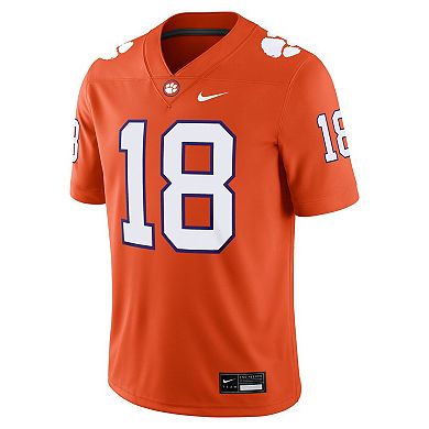 Men's Nike Ian Schieffelin Orange Clemson Tigers NIL Football Game Jersey