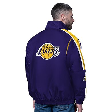 Men's Starter Purple Los Angeles Lakers Freestyle Lightweight Full-Zip Jacket