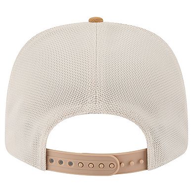 Men's New Era Tan/Light Brown New York Rangers Two-Tone Trucker 9SEVENTY Stretch Snap Adjustable Hat
