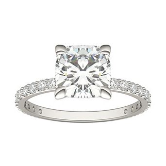 Charles & Colvard 10k White Gold 2 3/8 Carat T.W. Lab Created Moissanite Engagement Ring