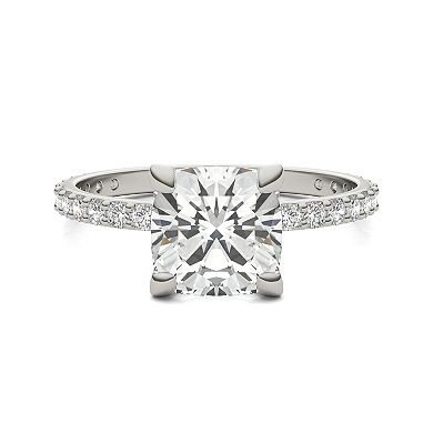 Charles & Colvard 10k White Gold 2 3/8 Carat T.W. Lab Created Moissanite Engagement Ring