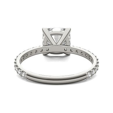 Charles & Colvard 10k White Gold 2 3/8 Carat T.W. Lab Created Moissanite Engagement Ring