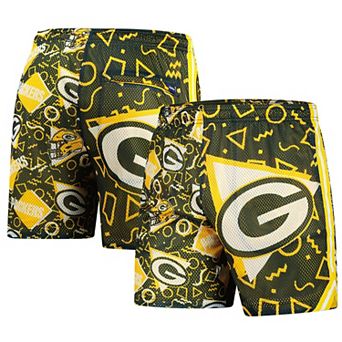 Men's Chubbies Green Green Bay Packers Mesh Shorts