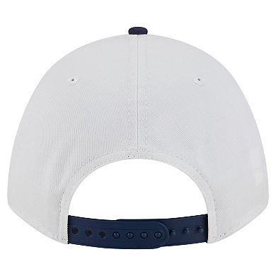 Men's New Era White/Navy Illinois Fighting Illini Arch Two-Tone Rope 9FORTY A-Frame M-Crown Adjustable Hat