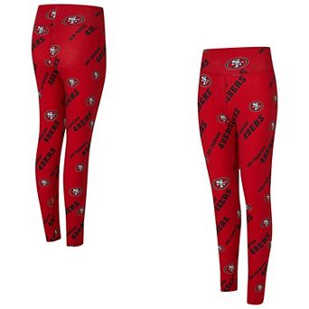 Women's Concepts Sport Scarlet San Francisco 49ers Mosaic Allover Print Leggings