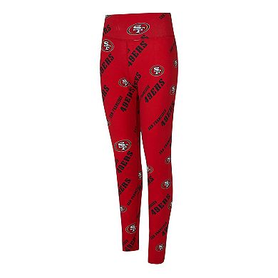 Women's Concepts Sport Scarlet San Francisco 49ers Mosaic Allover Print Leggings