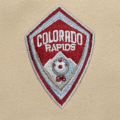 Men's Mitchell & Ness Cream/Burgundy Colorado Rapids Upside Down Pro Pinch Snapback Hat