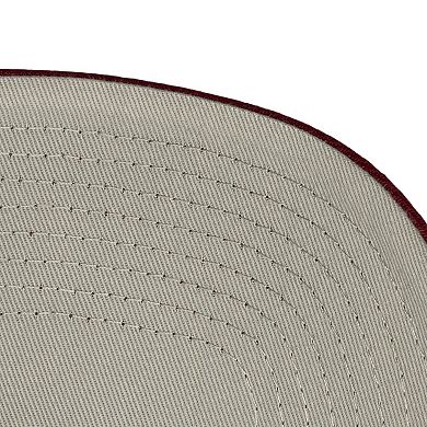 Men's Mitchell & Ness Cream/Burgundy Colorado Rapids Upside Down Pro Pinch Snapback Hat