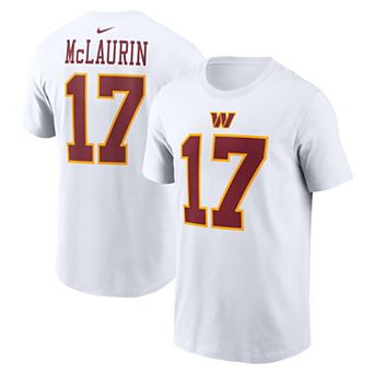 Men's Nike Terry McLaurin White Washington Commanders Super Bowl Era Name & Number T-Shirt