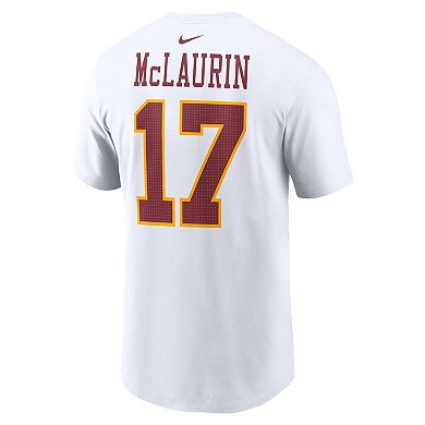Men's Nike Terry McLaurin White Washington Commanders Super Bowl Era Name & Number T-Shirt