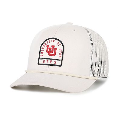 Unisex '47 Cream Utah Utes Core & Inline Gravestone Adjustable Trucker Hat