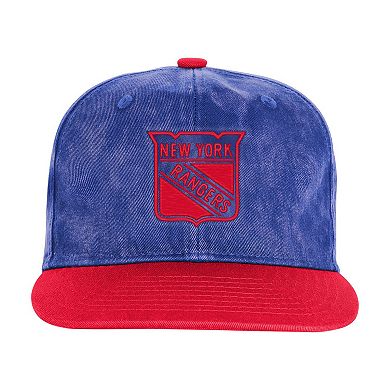 Youth Outerstuff Royal/Red New York Rangers True Retro Deadstock Adjustable Hat