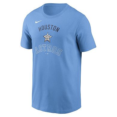 Men's Nike Light Blue Houston Astros Early Innings Stack T-Shirt