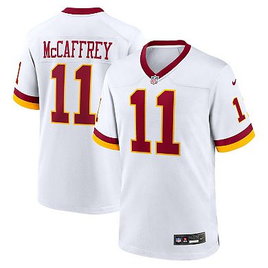 Men's Nike Luke McCaffrey White Washington Commanders Game Super Bowl Era Jersey